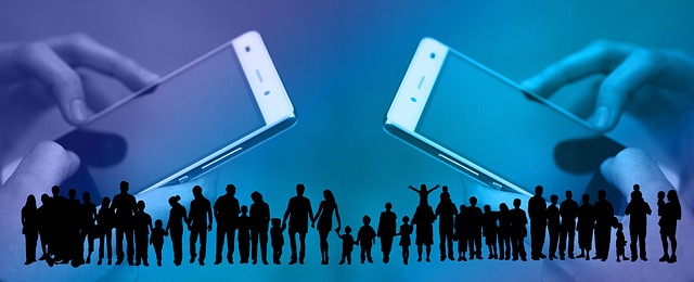 group of people doing stretching exercises together online via video call